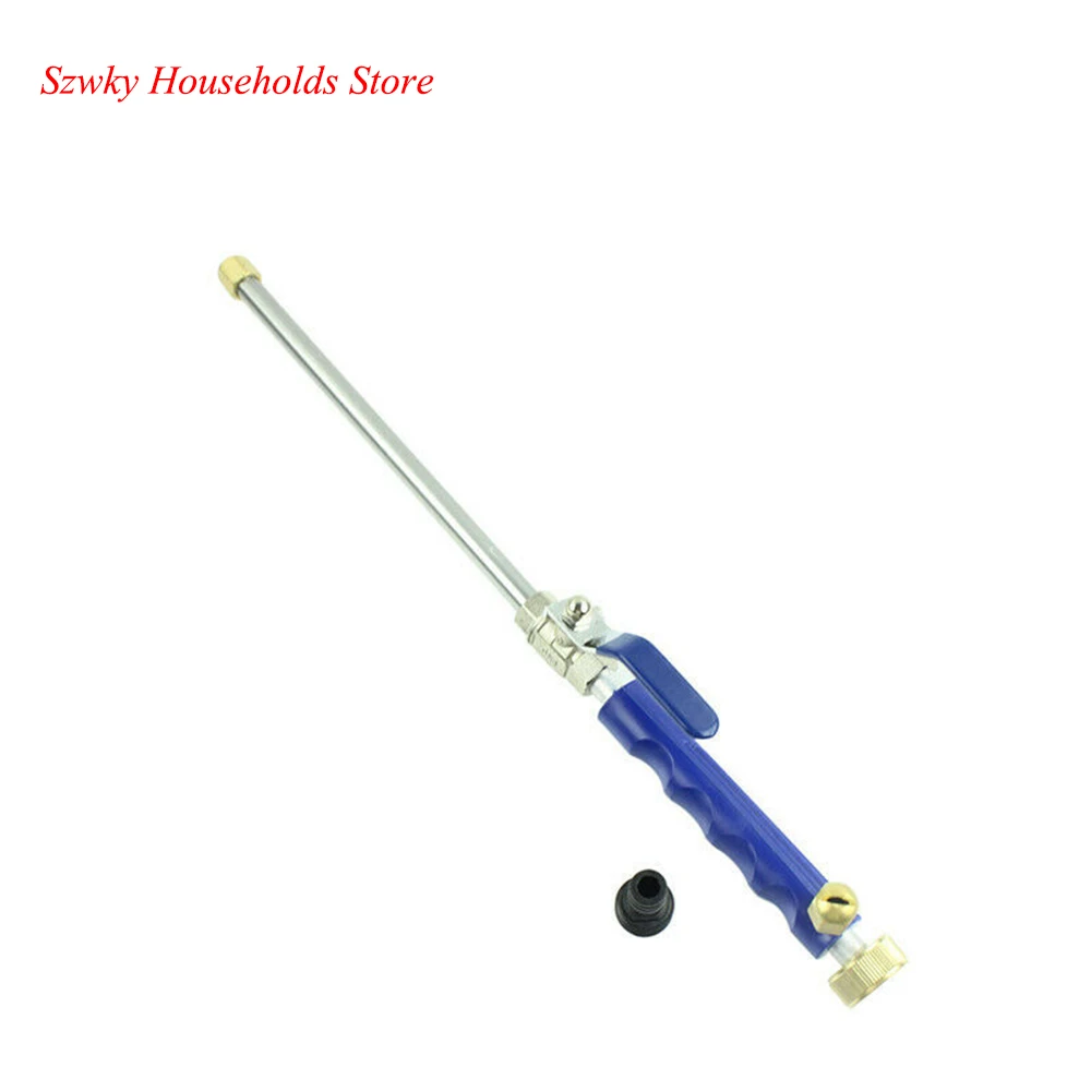 

19" Brass High Pressure Power Hydro Jet Car Washer Wand Garden Washer Hose Blue