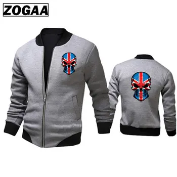 

ZOGAA 3D Skull Men Jackets Spring Jackets Male Streetwear Coats Men's Zipper Jacket Casual Streetwear Hip Hop Slim Fit Coat