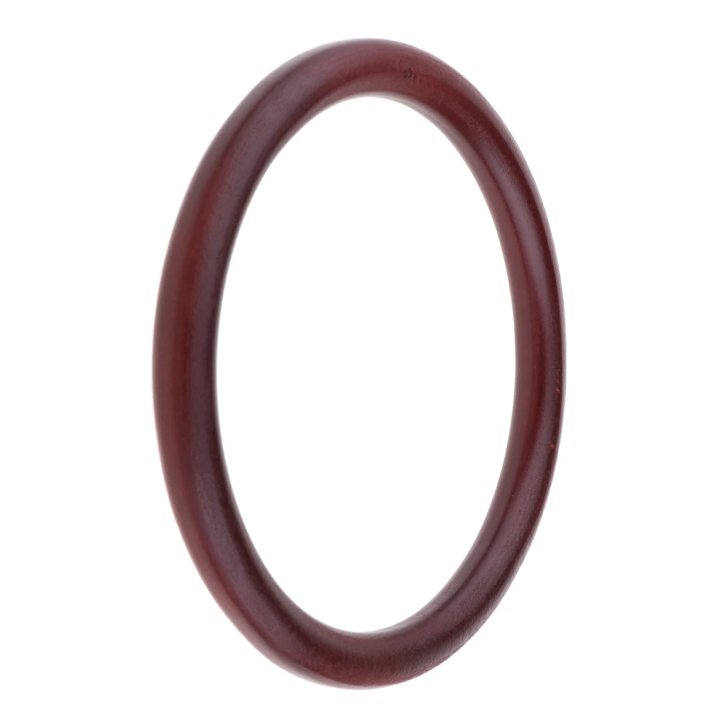 Handmade Round Wooden Purse Handbag Bag Handle for Purse Making DIY Craft Supplies