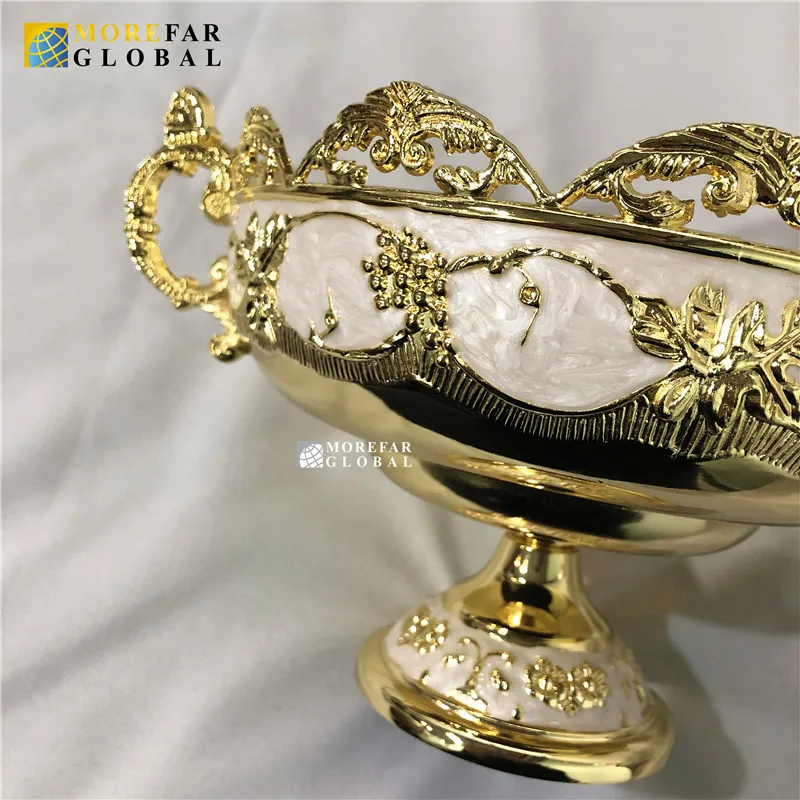 Fashion quality alloy luxury fashion home ktv fruit plate decoration candy plate dish European style