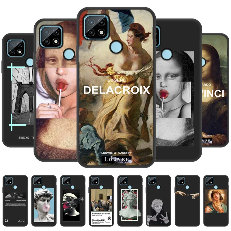 Чехол Realme C21 для GT NEO Q3 Pro C25 C3 C11 8 7 6 8Pro 7Pro 6Pro Fundas Monla Lisa Мягкий Силиконовый Модный