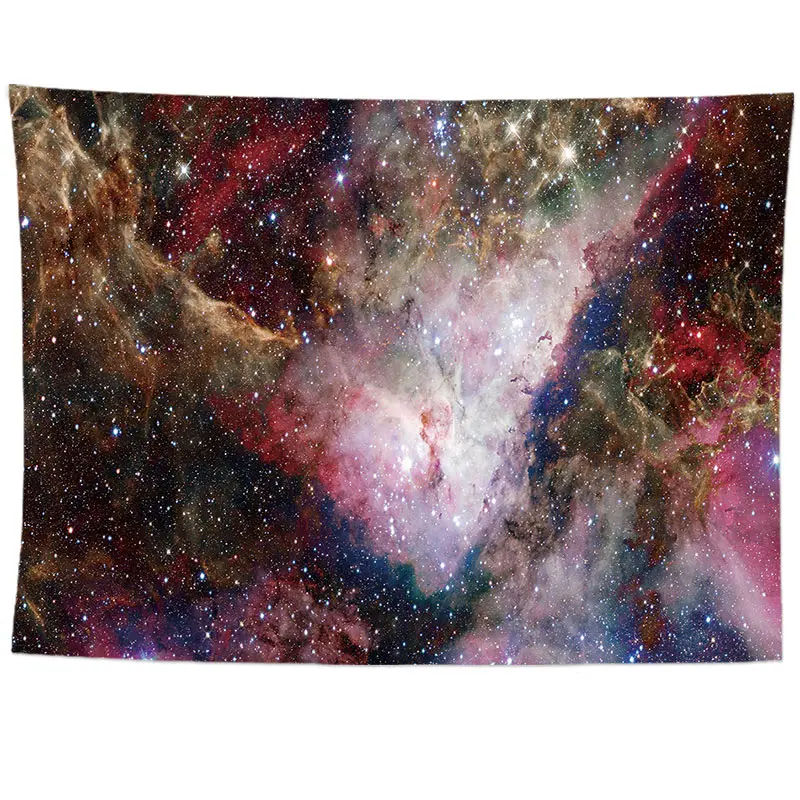 6129 Galaxy психоделический гобелен, Настенное подвесное одеяло, декоративный настенный ковер для гостиной, на заказ - Цвет: 6129
