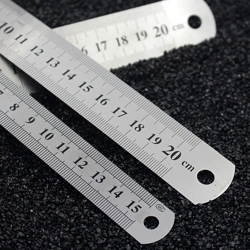 

Sewing Foot Sewing 15cm 20cm 30cm Stainless Steel Metal Straight Ruler Ruler Tool Precision Double Sided Measuring Tool