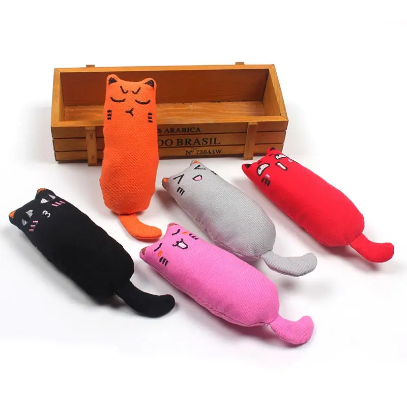 

Cat Grinding Catnip Toys Pet Kitten Chewing Toy Funny Interactive Plush Cat Toy 1PC
