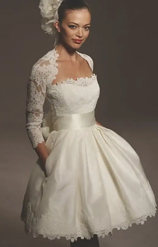 

free shipping 2016 Stock Free Bolero Short Wedding Bridesmaid Prom Gown Dress tea length mother of the bride jacket dress