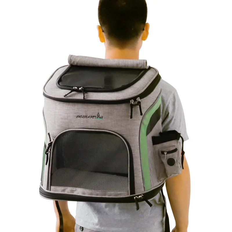 Dog Bag Breathable Dog Backpack Large Capacity Cat Carrying Bag Portable Outdoor Travel Pet Carrier