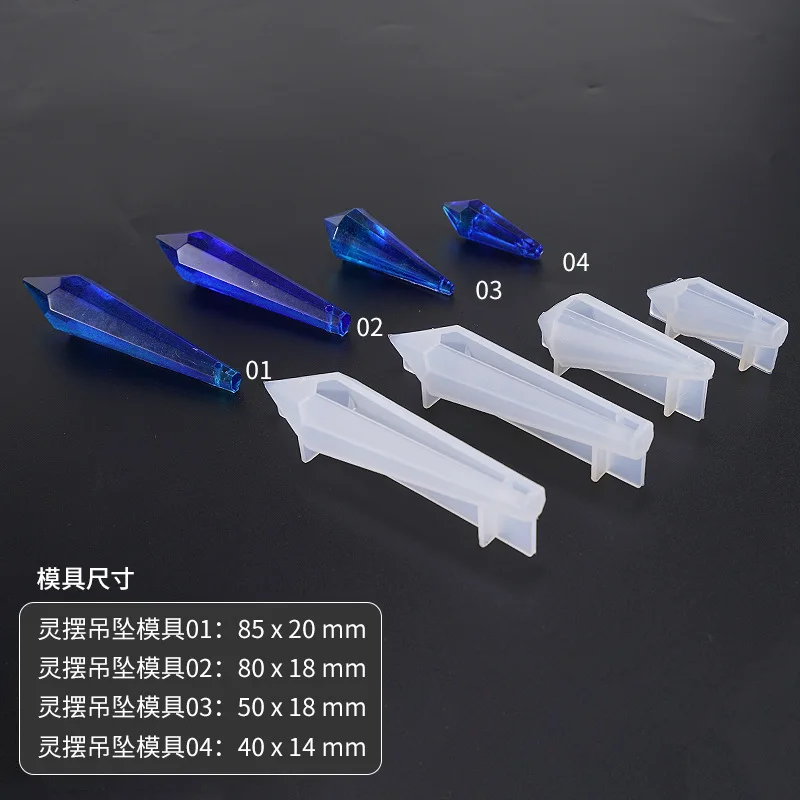 Новая прозрачная силиконовая форма сушеный цветок смолы декоративные ремесло DIY Подвеска-Маятник из хрусталя формы эпоксидной смолы формы для ювелирных изделий