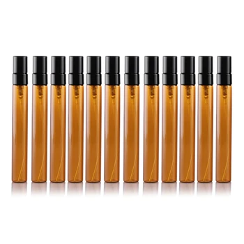 

12 Pcs 10Ml Brown Glass Bottle Mist Sprayer Portable Spray Bottle Perfume Glass Bottles Refillable Perfume