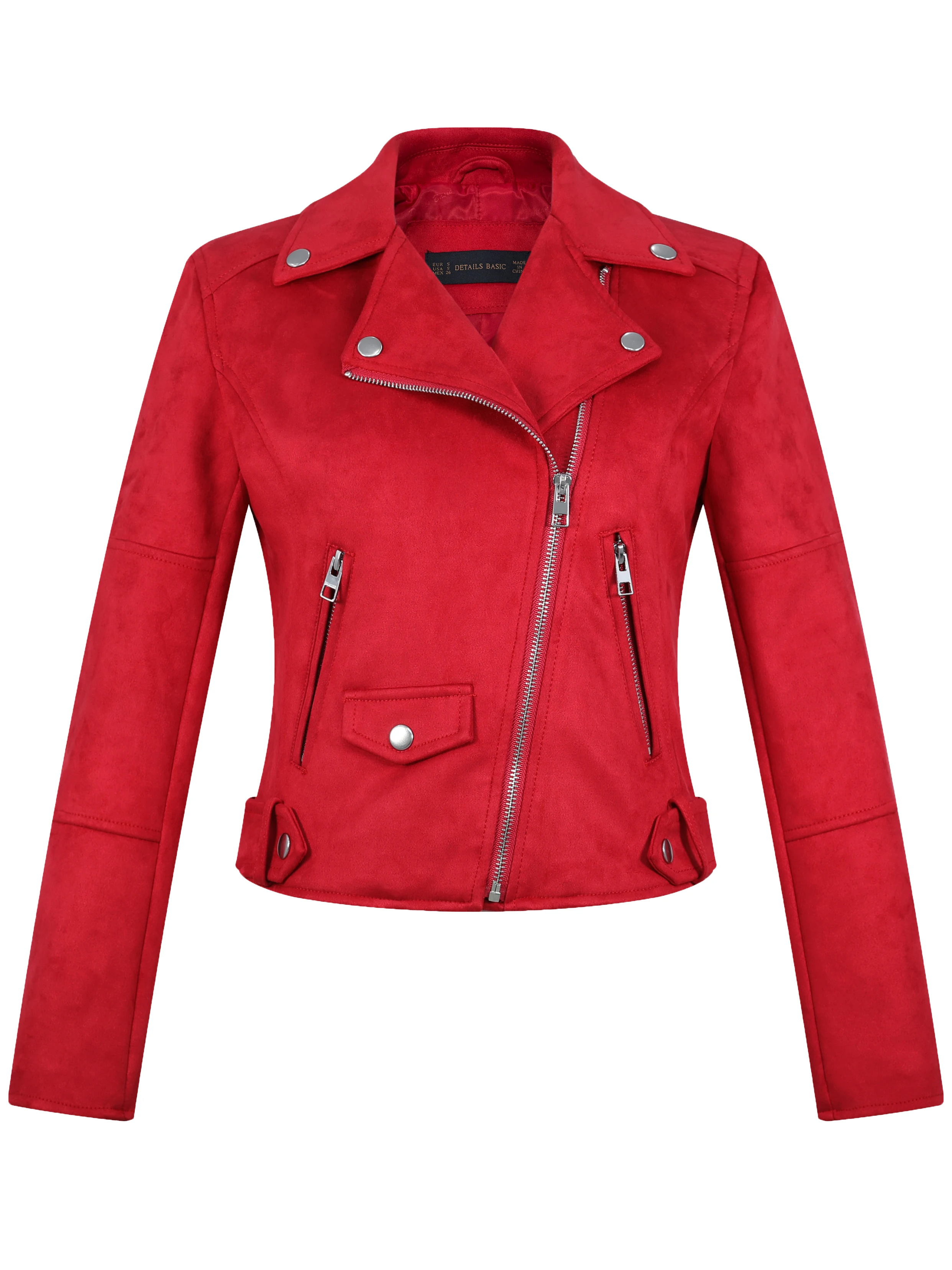 feminino, jaquetas de motociclista, High Street, Curto,