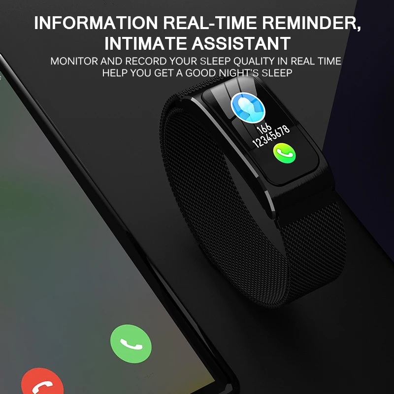 Смарт-браслет IP68 водонепроницаемый экран Bluetooth фитнес-браслет для мужчин/женщин спортивные точные данные мониторинг сна