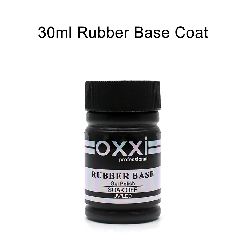 30ml rubber base OXXI 30 мл резиновая основа и верхнее покрытие для маникюра толстое Базовое покрытие для ногтей УФ светодиодный Гель-лак для ногтей для нейл-арта замочить от стойкого праймер для ногтей - Цвет: 30ml rubber base