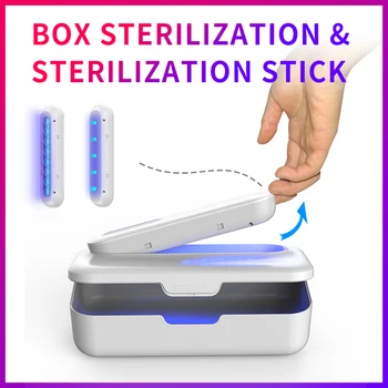 

UV Light Face Mask Sterilizer Box Anti Bacteria Ultraviolet Ray Disinfection for Jewelry Watch Phone