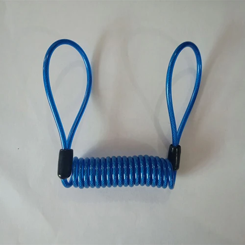 Blue rope Мотоцикл Велосипед крепкий диск тормозной замок безопасности анти вор сигнализация мотоцикл Противоугонный диск тормозной замок поворотный - Цвет: Blue rope