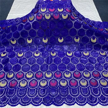 

african bazin riche fabric cotton dry basin brode lace fabric 5yards Swiss Voile In Switzerland Dubai Fabric 14L071155