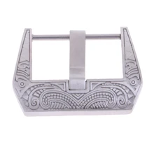 Гравировальная стальная пряжка для часов 22 ММ сменная застежка ремесла