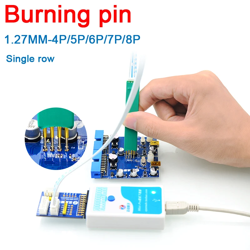 Шаг 1 27 мм 4P / 5P 6P 7P/ 8P PIN тестовый обжиг pin отладка загрузка программы STM8SSTM32F STC ARM JTAG |