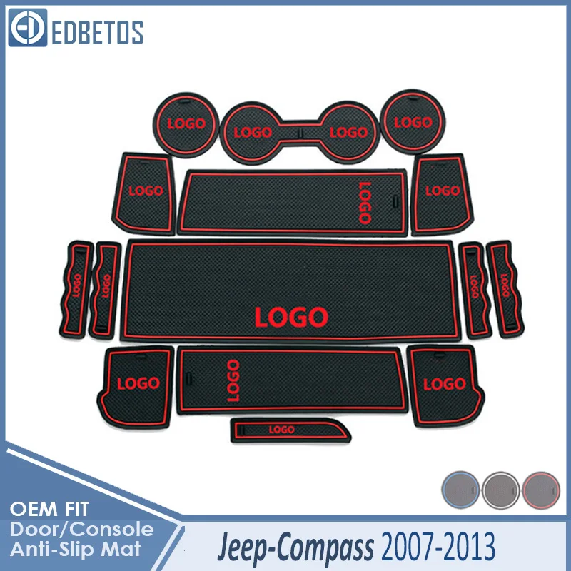 Грязный коврик для JEEP Compass 2007 2008 2009 2010 2011 2012 2013 MK1 MK49 аксессуары для двери паз слот для ворот противоскользящая подставка