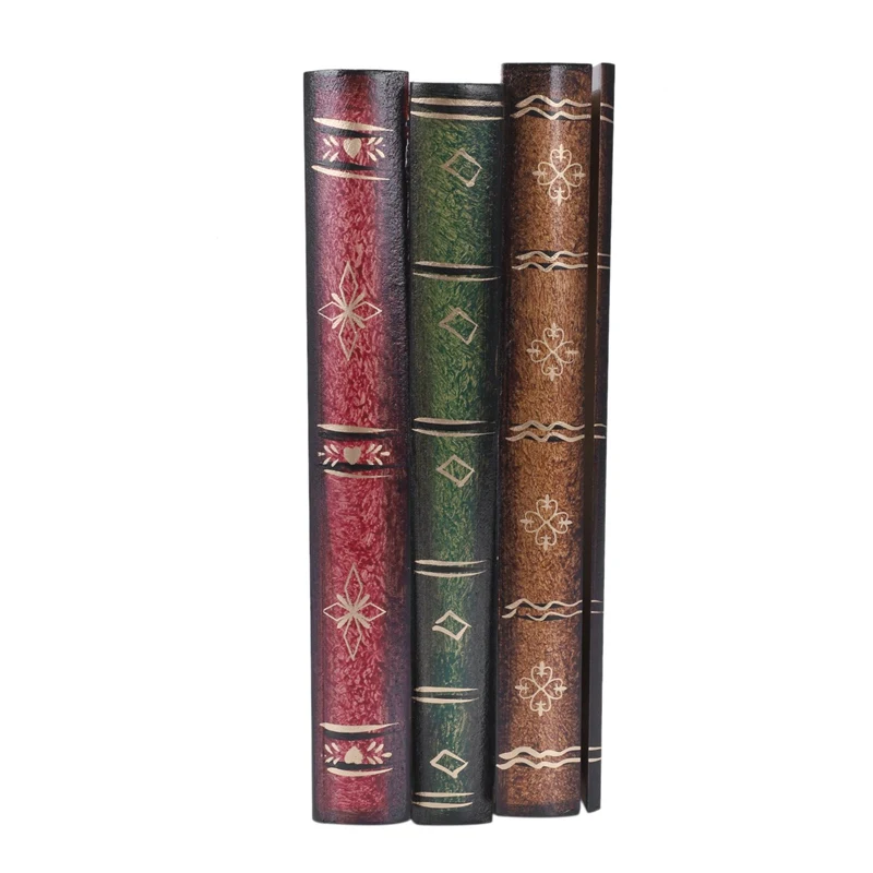Ретро стиль книга форма коробка ткани-ABUX