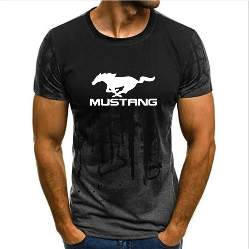 13 Новинка, летняя Стильная мужская футболка, модная футболка Ford Mustang, Ford Mustang& casual, Мужская футболка с принтом - Цвет: 13