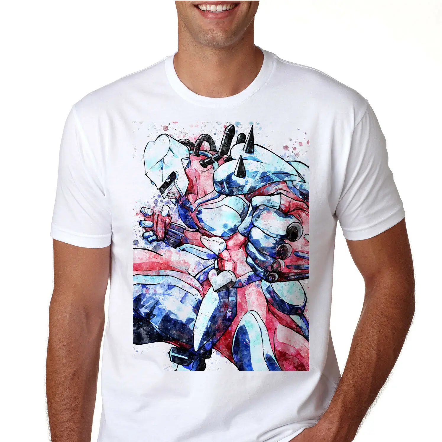 

Jojo's Bizarre Adventure Anime T-Shirt Unisex Cotton Tee Shirt Manga Gift n1249 Short Sleeve T-Shirt