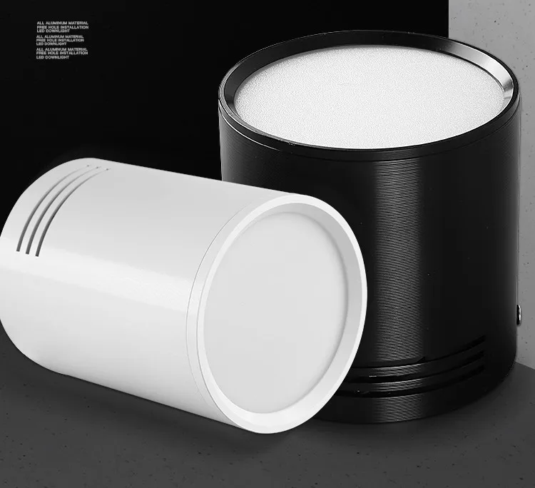 Dimmable LED COB Spotlights Ceiling lamp AC85-265V 5W 7W 9W 12W 15W Round Downlights Warm Cold White LED Lamp Indoor Lighting