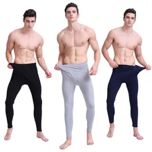 Термобелье низ теплые леггинсы большой мешок размера плюс мужские стрейч хлопковые брюки для зимы кальсоны Прямая поставка