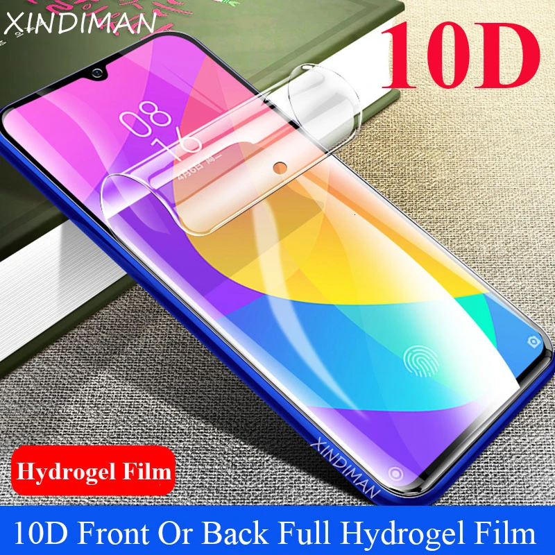 

10D Front hydrogel film for xiaomiCC9 CC9e soft back screen protector for xiaomi9 9se 8 8lite A3 A3lite for xiaomiplay 6 6X Max3