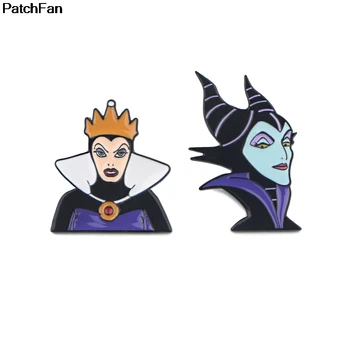 

A3341 Patchfan Enamel Pin Cartoon Queen Brooch Lapel pin Denim Jeans shirt bag Punk jewelry gift for friends