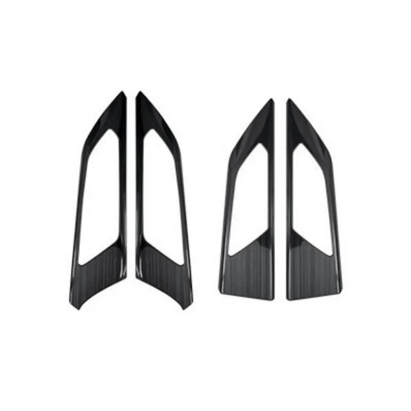door handle black Tonlinker внутренняя дверная ручка автомобиля/Накладка на чашу наклейка для Volkswagen POLO для стайлинга автомобилей 4 шт. наклейка на крышку из нержавеющей стали - Название цвета: door handle black