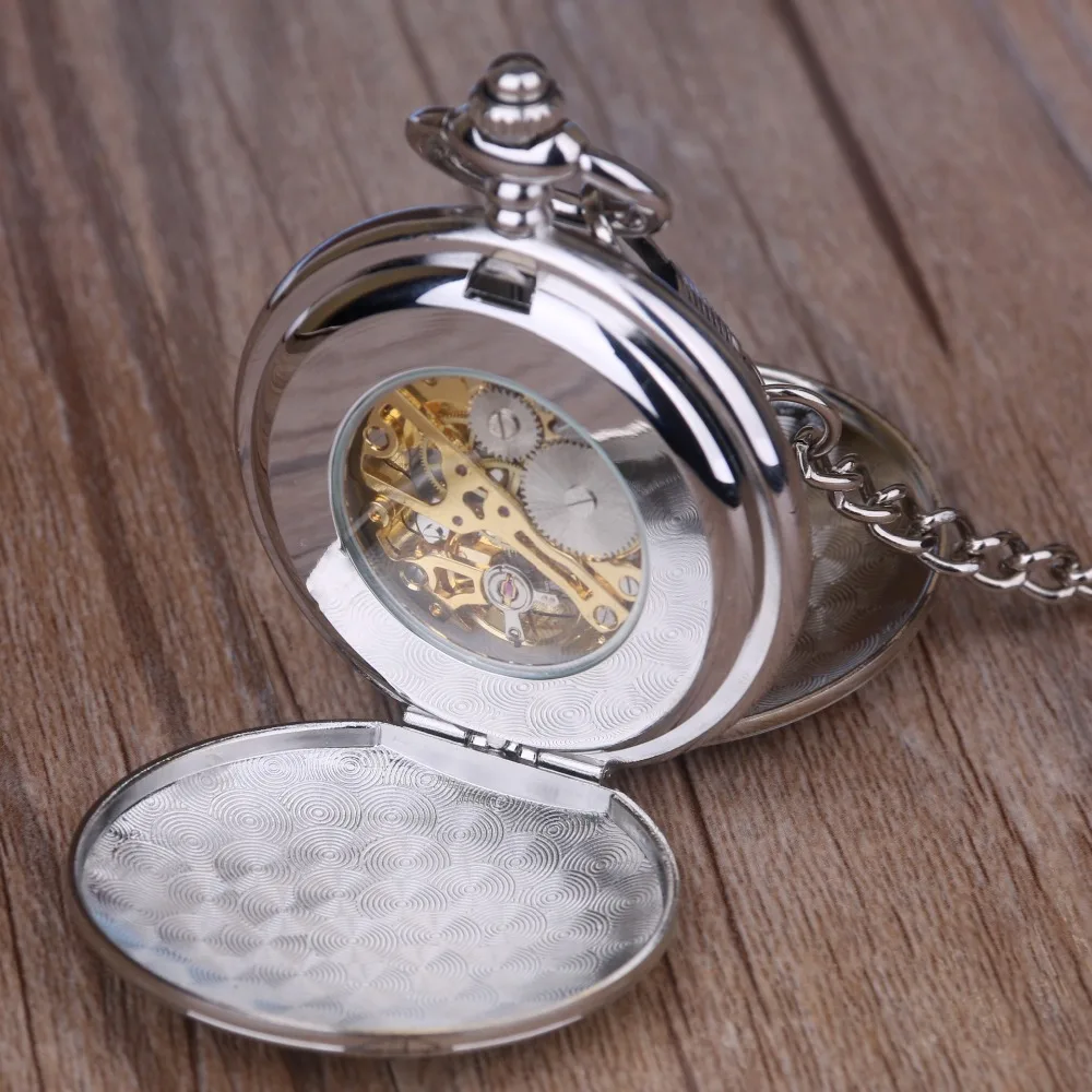 Антикварные Деревянные Механические карманные часы с римскими цифрами, часы с брелоком, креативные винтажные мужские часы с цветочным циферблатом и подвеской на цепочке