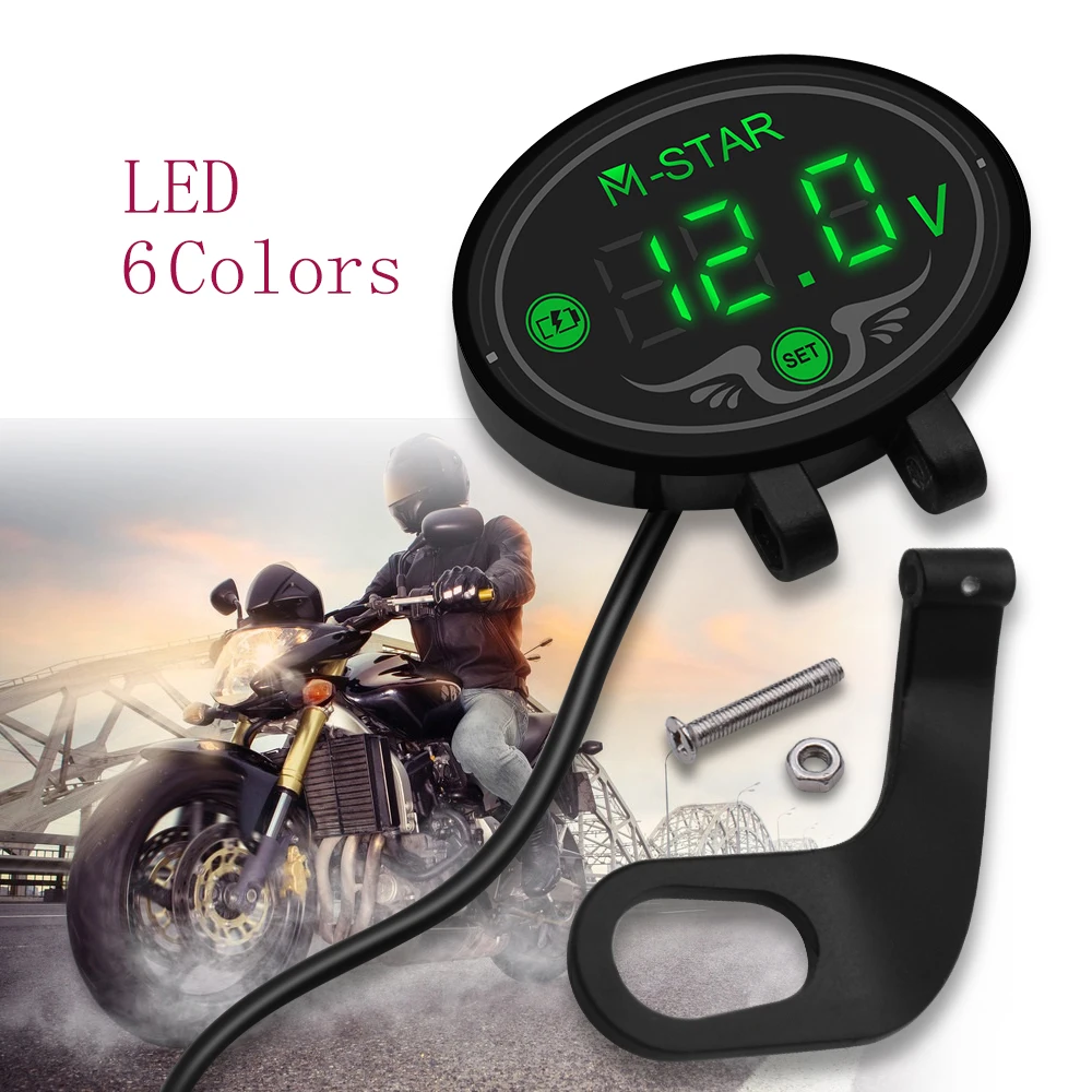 

Waterproof LED Digital Voltmeter Tester DC 9V to 24V voltage Panel Meter For KTM 990 SuperDuke Super Adventure 1290 rc 200 390 8