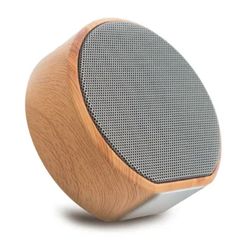 

A60 Wireless Bluetooth Speaker Wood Grain Portable Mini Subwoofer Audio Stereo Loudspeaker Sound System Support TF card AUX USB
