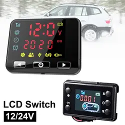 Universal 12V 24V Diesels Air Heater LCD Monitor Switch Control Accessories For Car Track Diesels Parking Heater Controller Kit