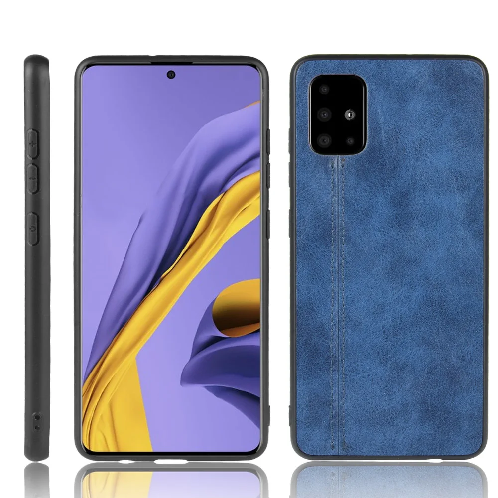 Для Samsung Galaxy A71 5G чехол Route из телячьей кожи Мягкий край PU кожаный жесткий для