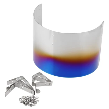 

Racing Cars Cold Air Intake Filter Cover Cone Heat Shield Vent Universal B