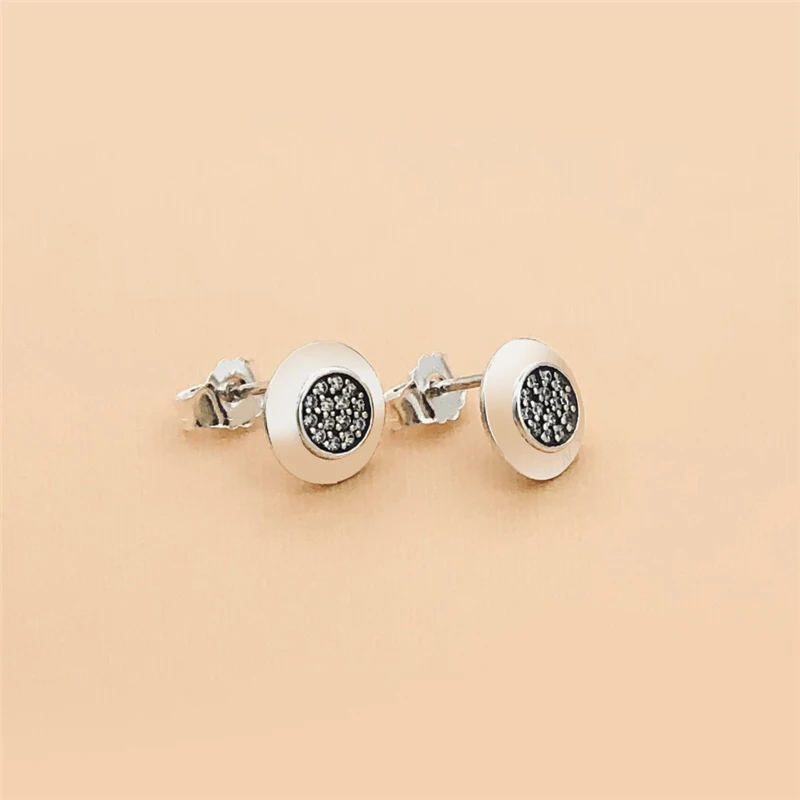 Cefuny 925 пробы серебряные сверкающие серьги-гвоздики с камнем женские серьги-гвоздики Коллекция ювелирных изделий