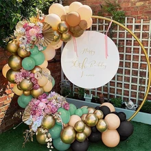 Guirnalda de arco de Globos marrón café, decoración de fiesta de cumpleaños, Globos de helio de aire para Baby Shower, boda, adultos y niños, 10/20 Uds.