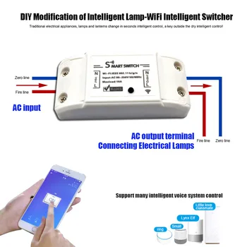 

Smart Remote Control Wifi Switch for Voice Control Speaker Cell Phone App LFX-ING
