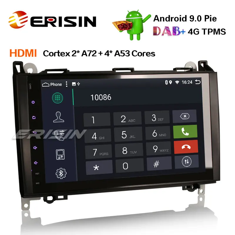 Best Erisin ES6292B 9" PX6 Android 9.0 DAB+ Autoradio GPS Navi HDMI for Mercedes Benz A/B Classe Sprinter Viano 1