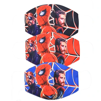 

Spiderman Mouth Mask for Kids Adult Unisex Cartoon Face Breathable Cotton Windproof Anti-Dust Anti Pollution Reusable Masks