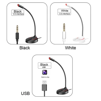 

Office Meeting Computer Microphone Singing Wired Condenser Vocal Recording Omni-directional Streaming Live Broadcast Gaming