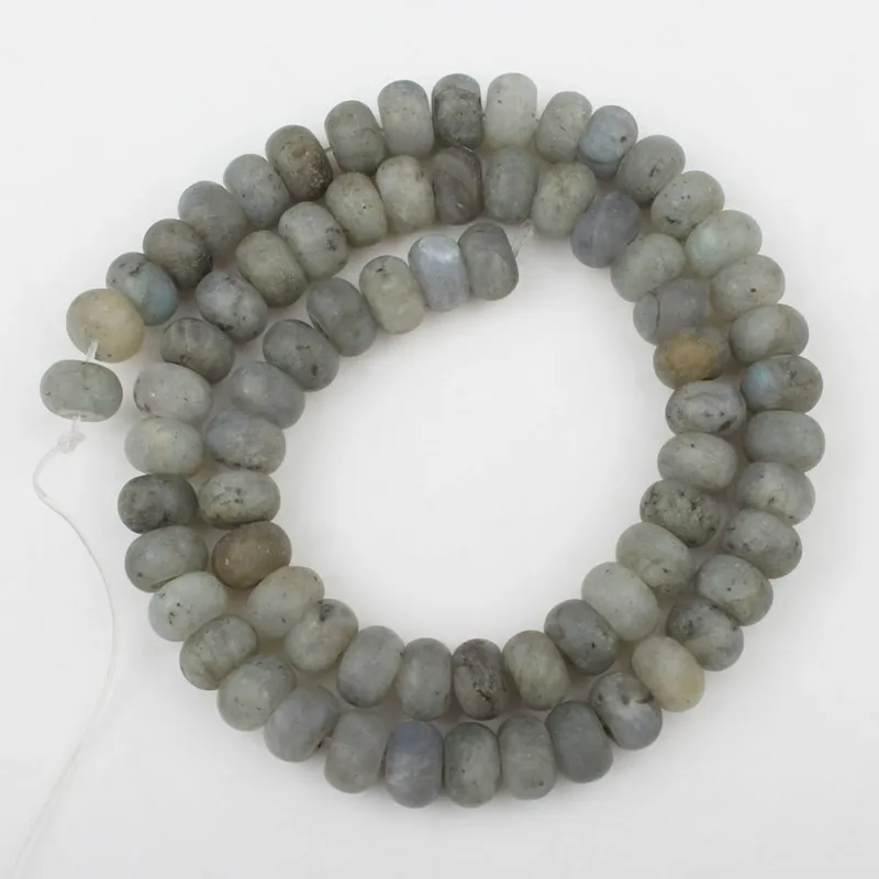 Labradorite 5x8 мм матовые яшмы кварцевые лабрадоритовые каменные плоские круглые свободные бусины для самостоятельного изготовления ювелирных изделий Браслеты ожерелье 15" - Цвет: Labradorite