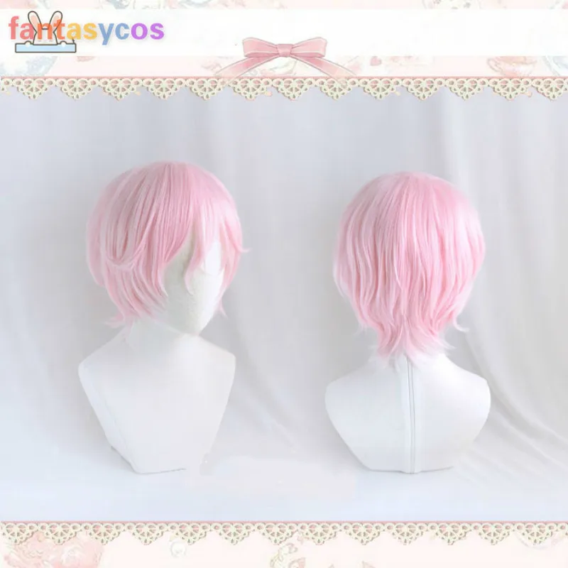 A3! Короткие Розовые термостойкие синтетические волосы для косплея Muku Sakisaka +
