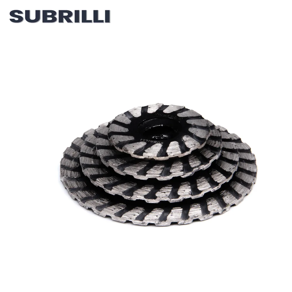 SUBRILLI Removable 6mm Shank With Diamond Mini Turbo Saw  Blade  Diamond Caving Blade  For Granite Marble Stone Engraving