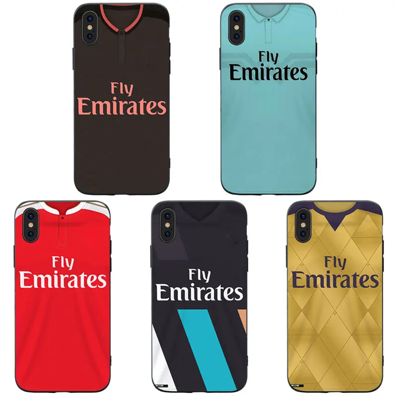 RKQ Arsenall Jersey стильный мягкий силиконовый чехол для телефона для iPhone 5S, SE 6 6S 7 8 Plus X XS XR 11 Pro Max TPU чехол