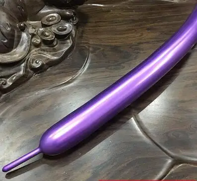 purple 1,8 г шары из латекса цвета металлик 260 Длинная форма металлический магический Завязывающийся скручивающийся шар балон Свадебные предметы для украшения дня рождения - Цвет: purple
