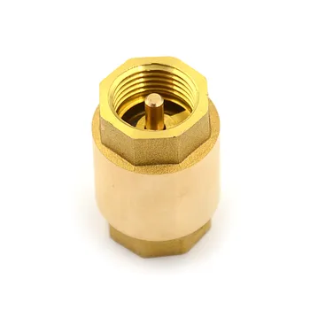 

1pc New 1/2'' NPT Brass Thread In-Line Spring Check Valve Rod Core Thread Backstop Valve