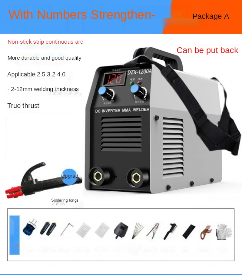 220V Household Small Electric Welding Machine 4500W Digital Portable Welding Machine for Iron Stainless Steel