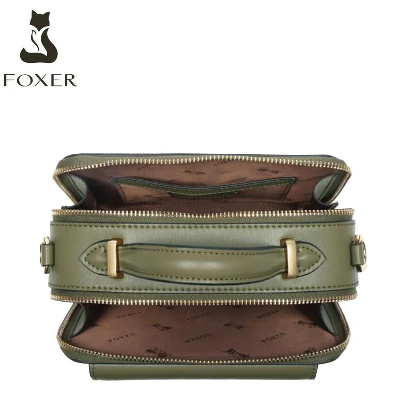 FOXER, женская кожаная сумка, роскошные сумки, женские сумки, дизайнерские сумки, известный бренд, женские сумки,, новая мода, сумка из воловьей кожи