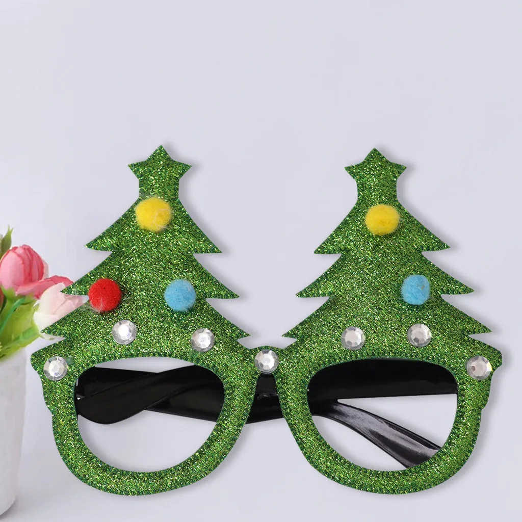 Рождественский подарок, очки, вечерние, реквизит для костюмированной вечеринки, животные, милое платье, красивые очки для фотосессии, реквизит de regalo de navidad - Цвет: A